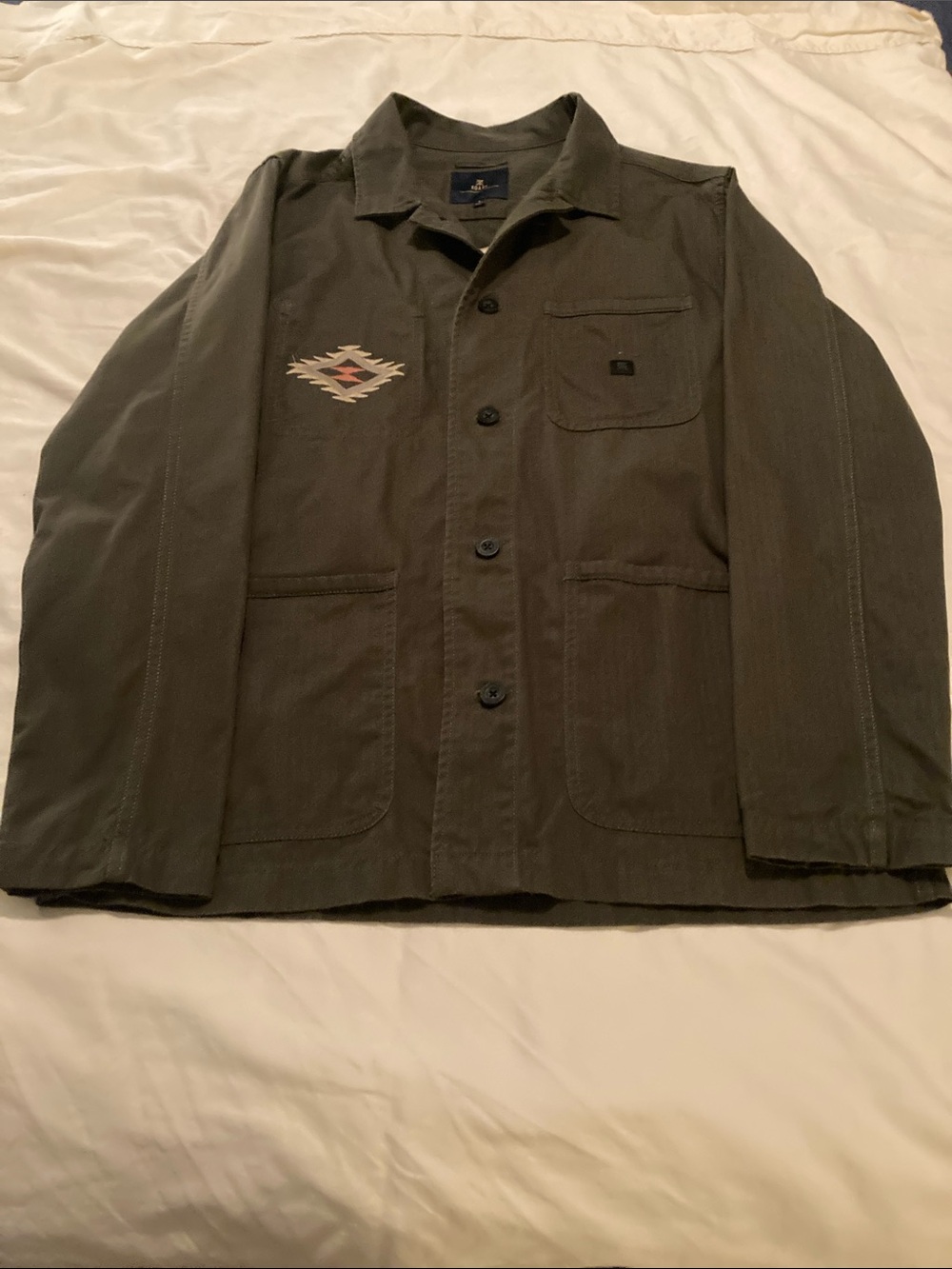 Roark Atlas Chore Men's jacket with Aztec Embroidered Detail